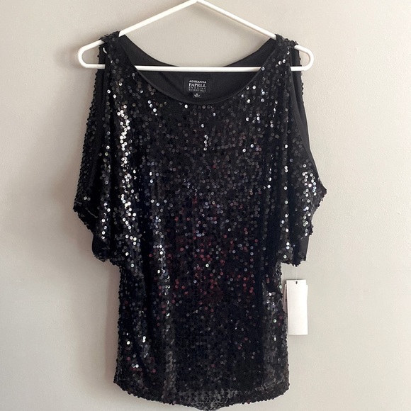 Adrianna Papell Tops - NWT Adrianna Papell • sequin blouse